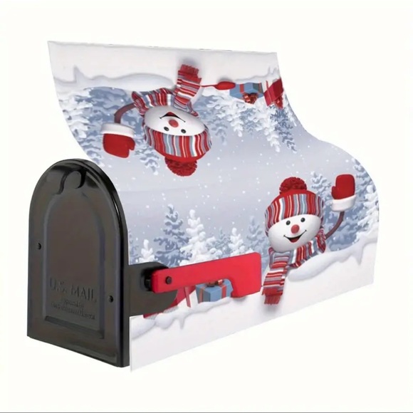 Mailbox Cover - Vibrant Christmas Red Truck with Tree Design, NEW, So Fe… - Picture 4 of 5